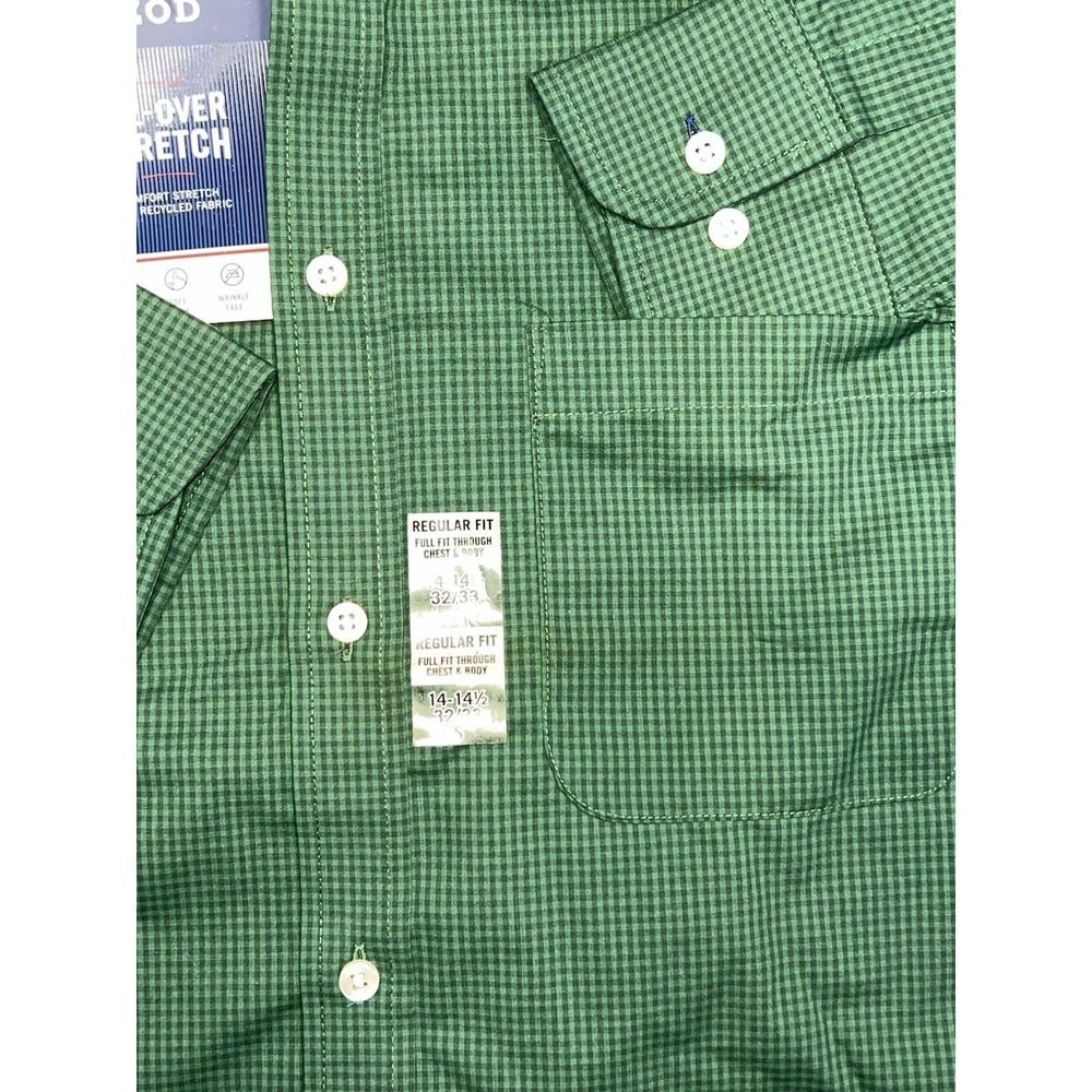 Izod All-over Stretch LS Regular Fit Shirt Men's Size‎ (14-14.5 32/33 Small) NWT - Picture 6 of 14